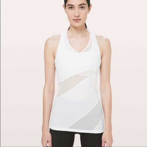 EUC LULULEMON mesh in motion tank top - Picture 1 of 10